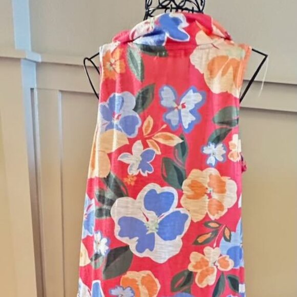 Floral Sleeveless Button All in Love Mini Dress M - Picture 6 of 7